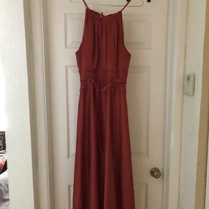 Halter floor length dress